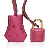 Hermes Birkin 35 Bag Fuchsia Ostrich Gold Hardware