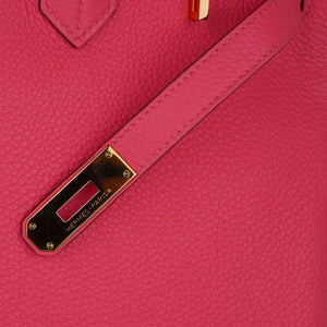 Hermes Birkin 35 Bag Rose Lipstick Pink Togo Gold Hardware