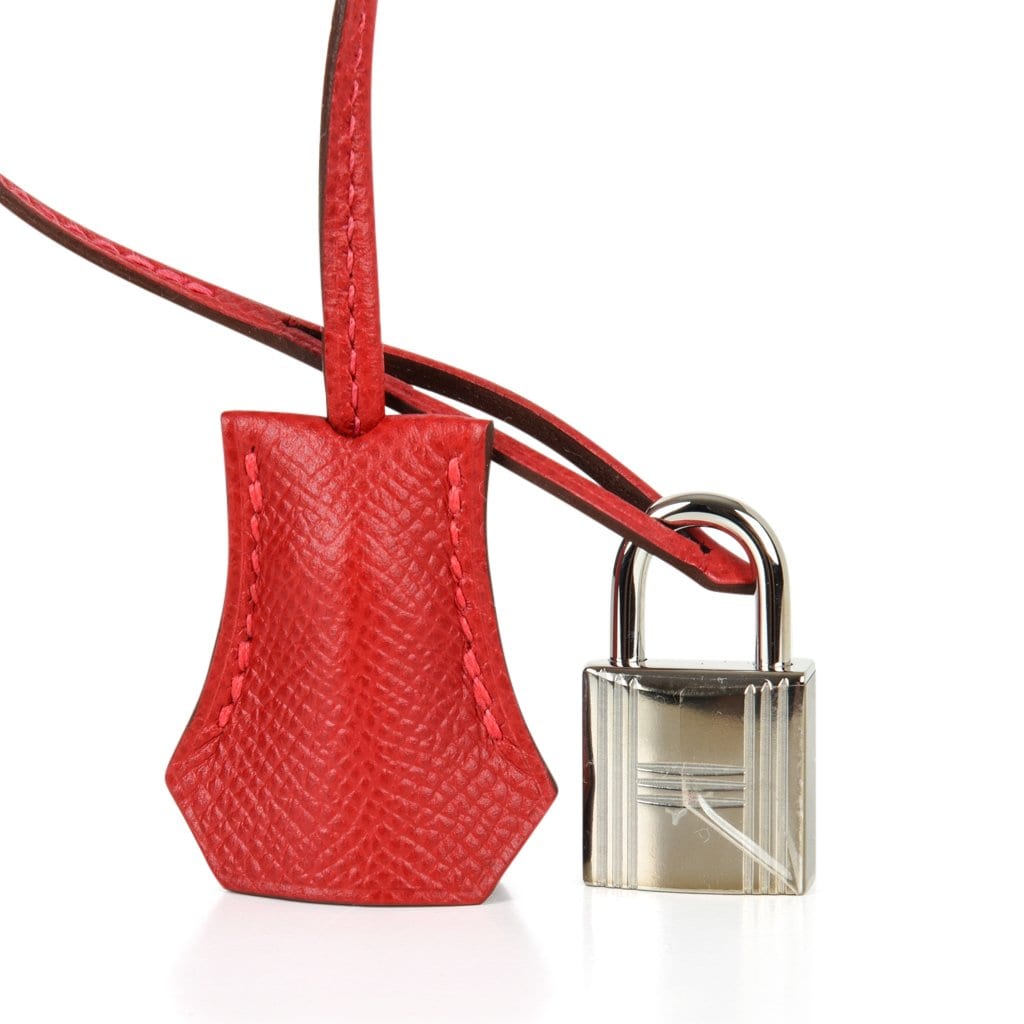 Hermes Birkin 35 Bag Rouge Casaque Lipstick Red Epsom Palladium new