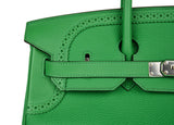 Hermes Birkin 35 Bag Ghillies Limited Edition Bamboo Palladium Hardware