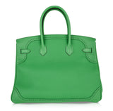 Hermes Birkin 35 Bag Ghillies Limited Edition Bamboo Palladium Hardware