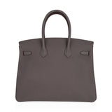 Hermes Birkin 35 Bag Etain Togo Leather with Palladium Hardware