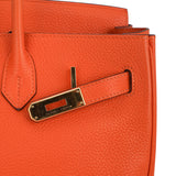 Hermes Birkin 35 Bag Orange Togo Leather with Gold Hardware