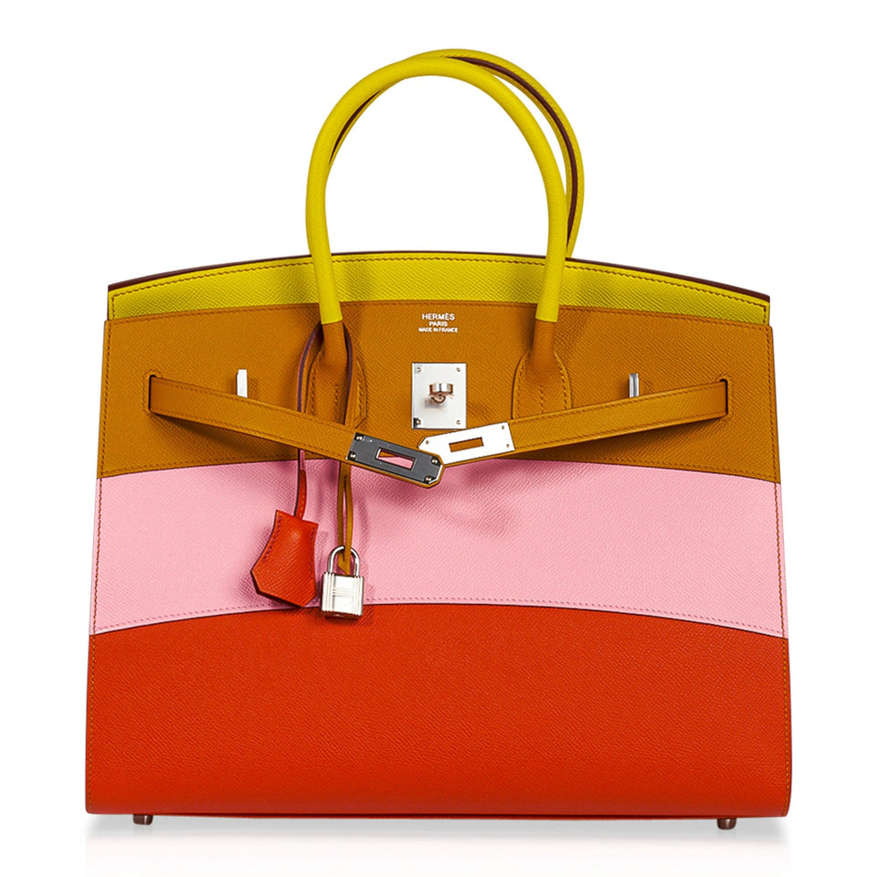 Hermes Sunrise Rainbow Sellier Birkin 35 Limited Edition Bag