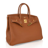 Hermes Birkin 35 Bag Coveted Gold Togo Gold Hardware