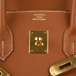 Hermes Birkin 35 Bag Coveted Gold Togo Gold Hardware