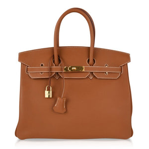 Hermes Birkin 35 Bag Coveted Gold Togo Gold Hardware