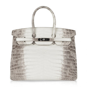 Hermes Birkin 35 Himalaya Blanc Crocodile Palladium Hardware