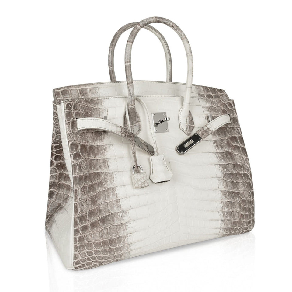 Hermes Birkin 35 Himalaya Blanc Crocodile Palladium Hardware