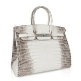 Hermes Birkin 35 Himalaya Blanc Crocodile Palladium Hardware