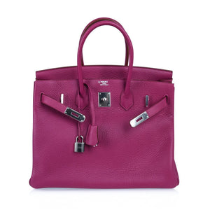 Hermes Birkin HSS 35 Bag Rare Pink Tosca Special Order Clemence Palladium