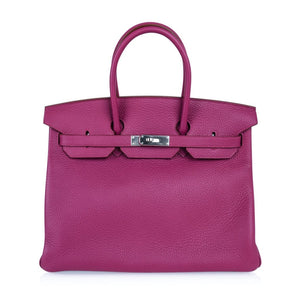 Hermes Birkin HSS 35 Bag Rare Pink Tosca Special Order Clemence Palladium