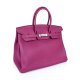 Hermes Birkin HSS 35 Bag Rare Pink Tosca Special Order Clemence Palladium