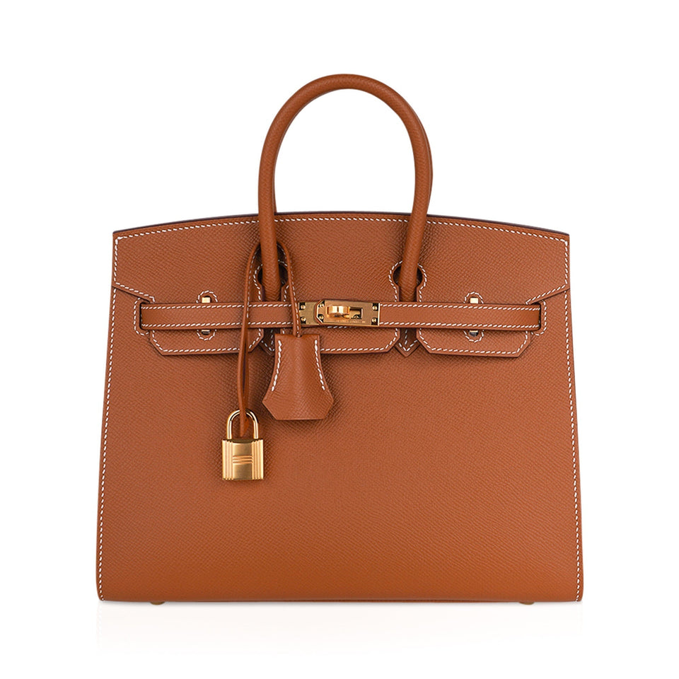 Hermes Birkin 25 Bag Sellier Gold Epsom Leather with Gold Hardware