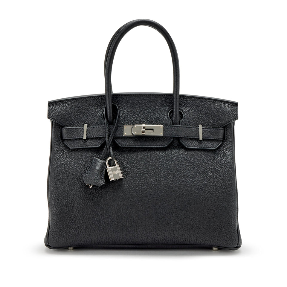 Hermes Birkin 30 Noir Togo Palladium Hardware