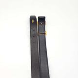 Hermes Leather Belt Black Gold Reversible