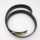 Hermes Leather Belt Black Gold Reversible