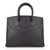 Hermes Shadow Birkin 35 Bag Limited Edition Black Swift Leather New