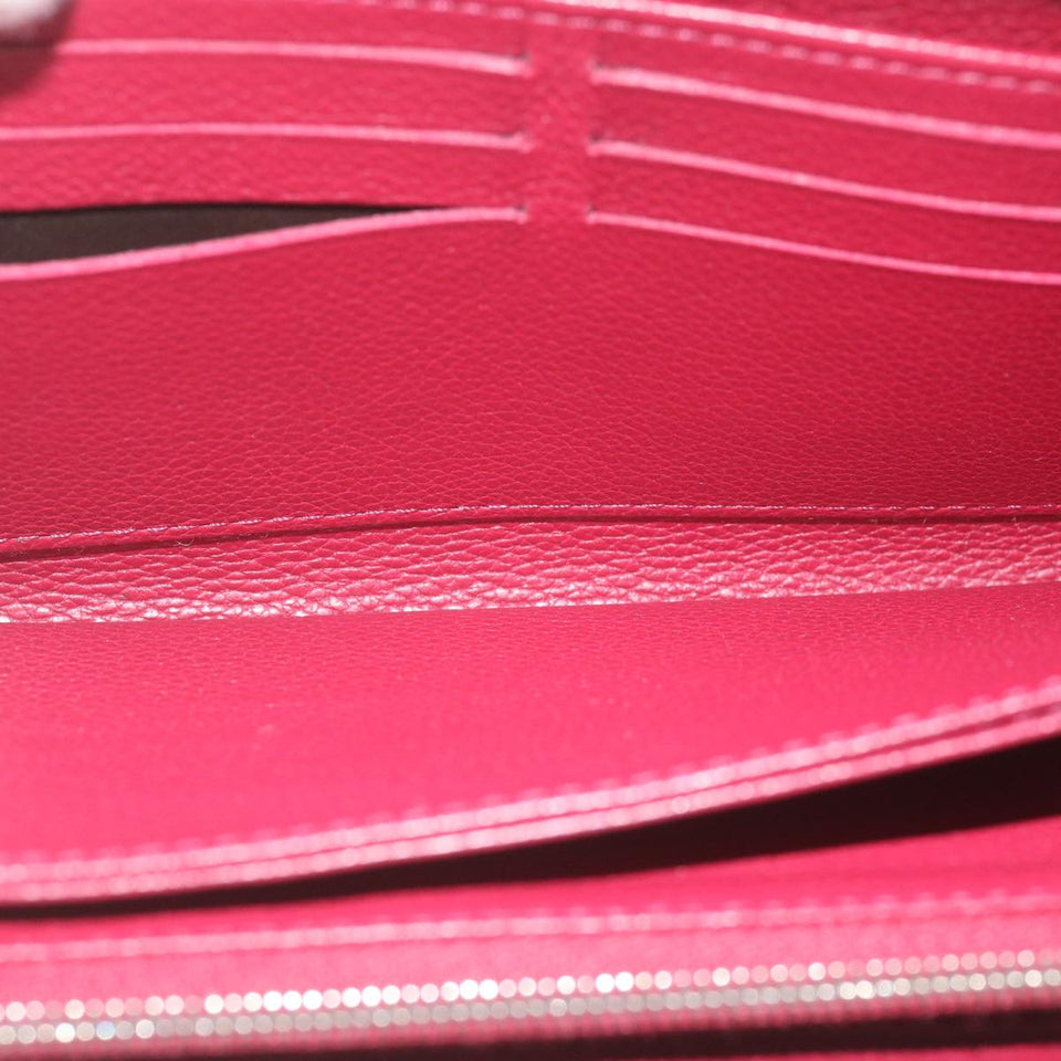 LOUIS VUITTON Zippy Rock Me Long Wallet Calf leather Pink M62949 LV Auth hk1005