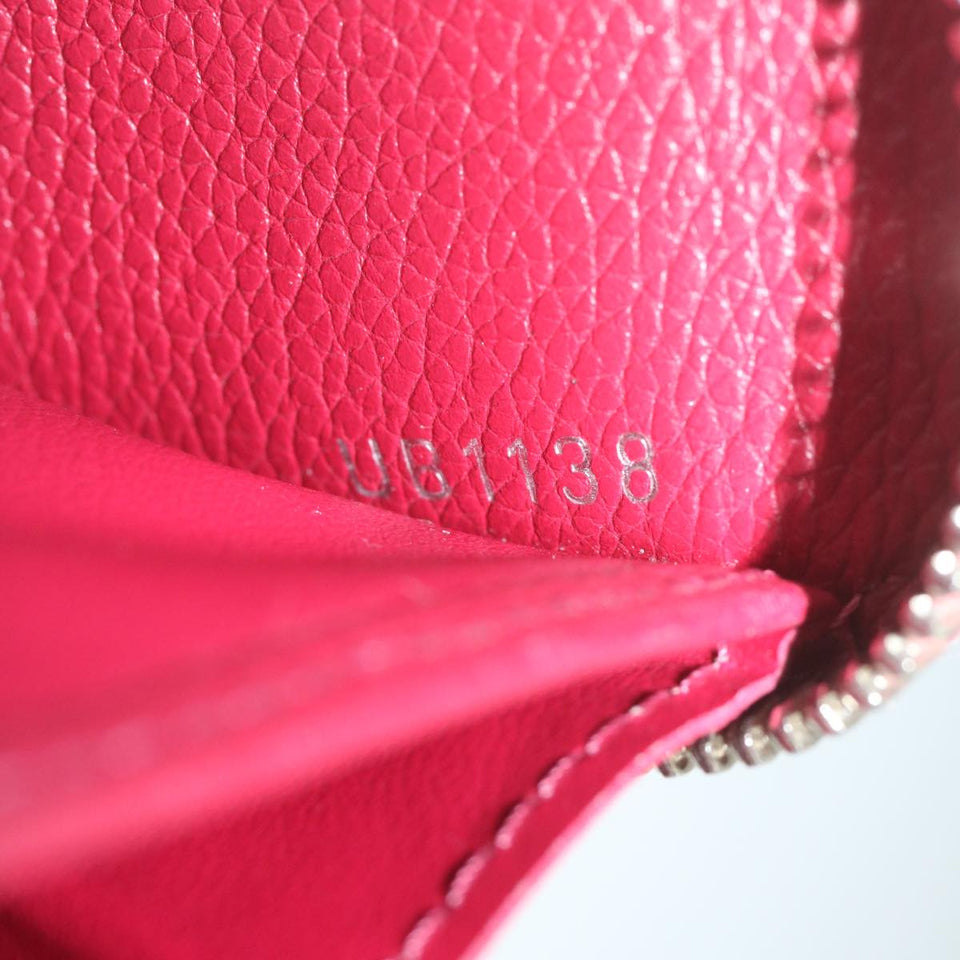 LOUIS VUITTON Zippy Rock Me Long Wallet Calf leather Pink M62949 LV Auth hk1005