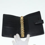 LOUIS VUITTON Epi Agenda MM Day Planner Cover Black R20042 LV Auth hk1595