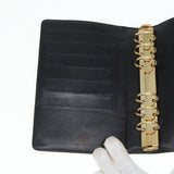 LOUIS VUITTON Epi Agenda MM Day Planner Cover Black R20042 LV Auth hk1595