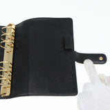 LOUIS VUITTON Epi Agenda MM Day Planner Cover Black R20042 LV Auth hk1595