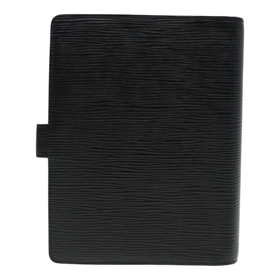 LOUIS VUITTON Epi Agenda MM Day Planner Cover Black R20042 LV Auth hk1595