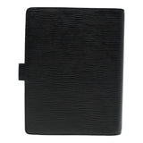 LOUIS VUITTON Epi Agenda MM Day Planner Cover Black R20042 LV Auth hk1595