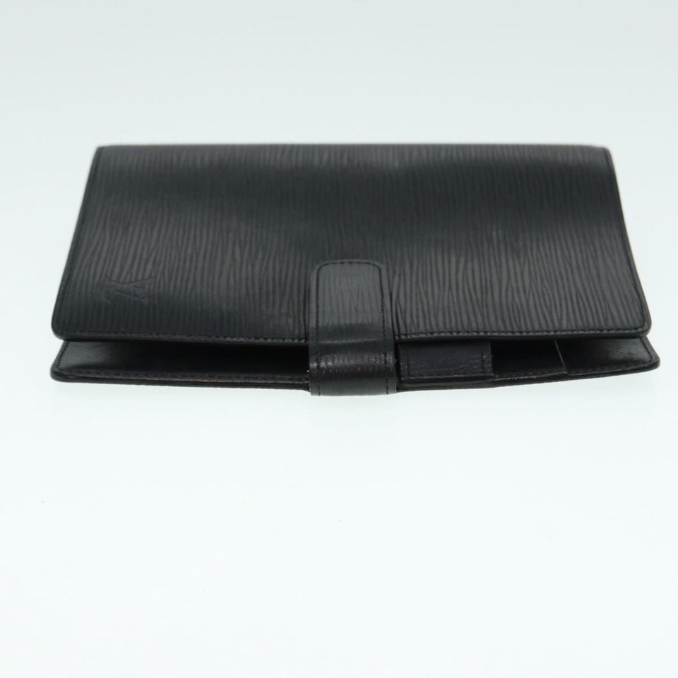 LOUIS VUITTON Epi Agenda MM Day Planner Cover Black R20042 LV Auth hk1595