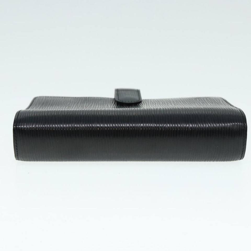 LOUIS VUITTON Epi Agenda MM Day Planner Cover Black R20042 LV Auth hk1595