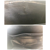 CHRISTIAN DIOR Vintage navy handbag with logo jacquard nylon and leather trimmings