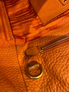 Prada Orange Vitello Daino Bag