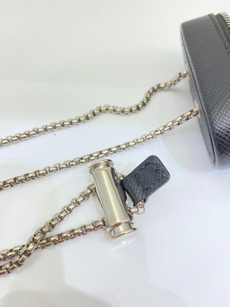 Prada Black Logo Airpods Case