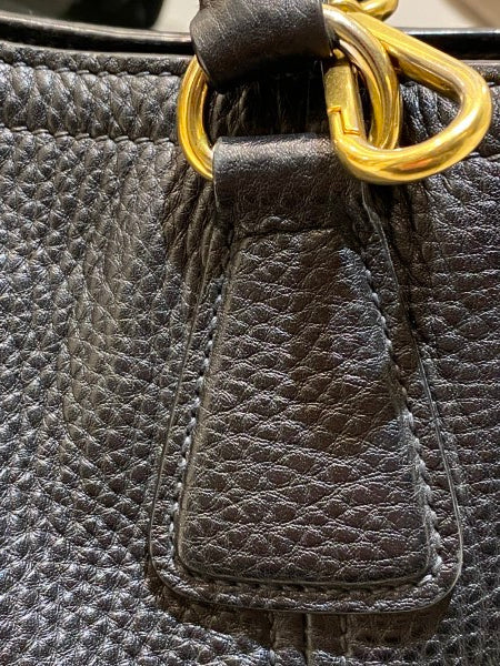 Prada Black Vitello Daino Tote Bag