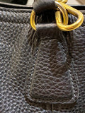 Prada Black Vitello Daino Tote Bag