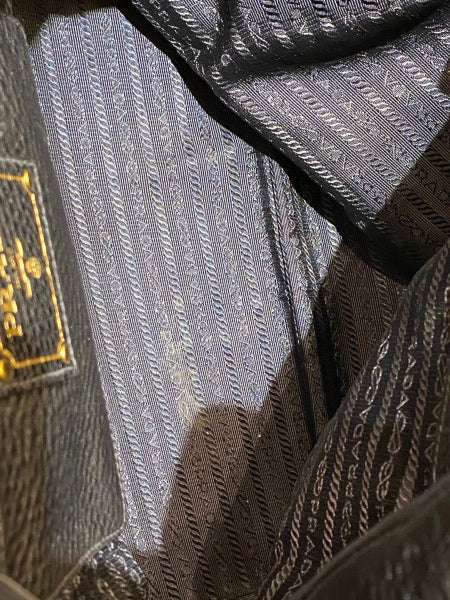 Prada Black Vitello Daino Tote Bag