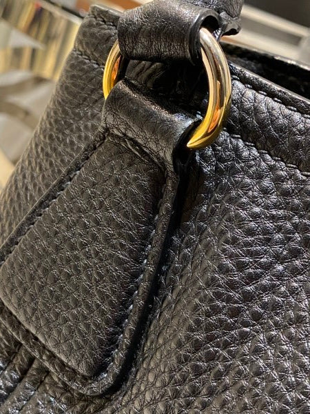 Prada Black Vitello Daino Tote Bag