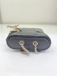 Prada Black Logo Airpods Case