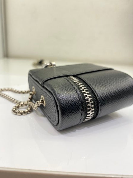 Prada Black Logo Airpods Case