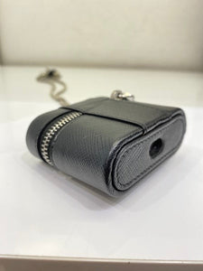 Prada Black Logo Airpods Case