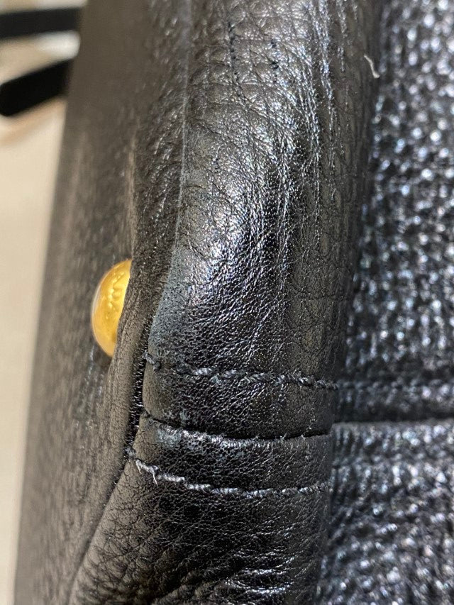 Prada Black Vitello Daino Tote Bag