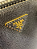 Prada Black Galleria Double Zip Small Bag