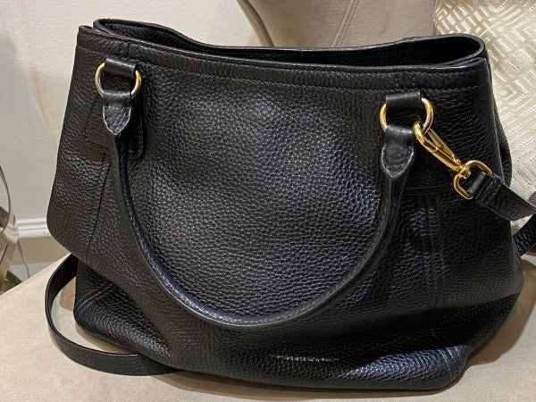 Prada Black Vitello Daino Tote Bag