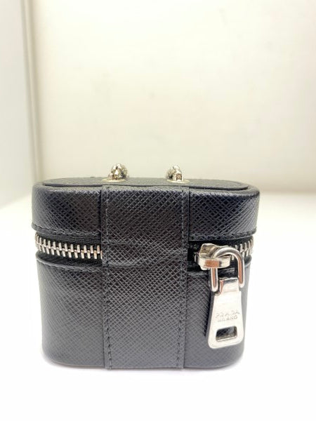 Prada Black Logo Airpods Case