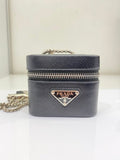 Prada Black Logo Airpods Case
