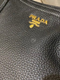 Prada Black Vitello Daino Tote Bag