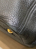 Prada Black Vitello Daino Tote Bag