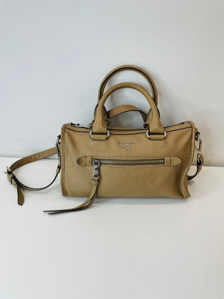 Prada Beige Vitello Phenix Tote Bag