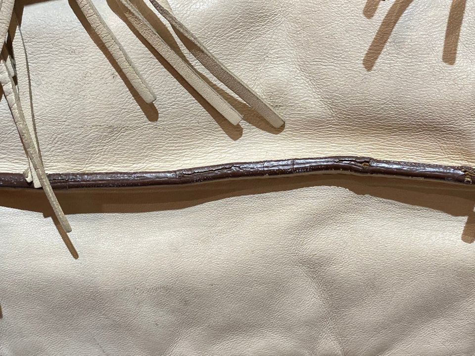 Prada Beige Fringe Tote Bag
